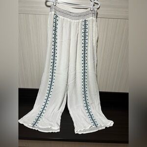 Goa Bohemian Embroidered Wide-Leg Pants size XL